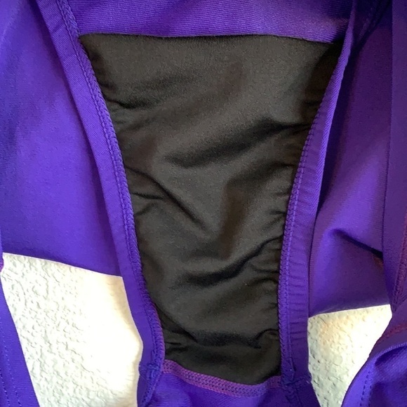 Nike One Piece Swimsuit Royal Purple Size 12 - Picture 6 of 8